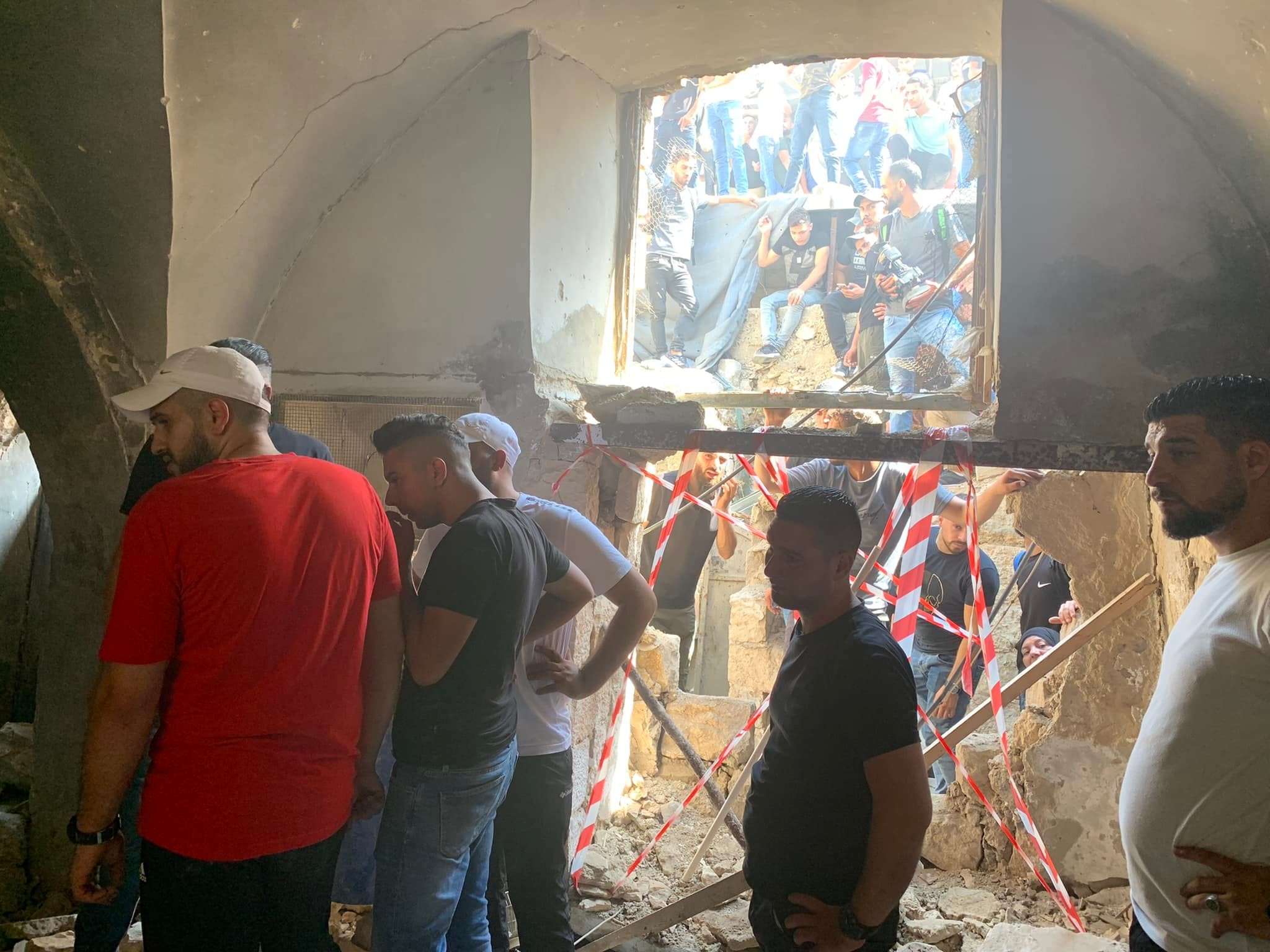 مشاهد من المنزل الذي اُغتيل فيه مقاومو نابلس صباح اليوم